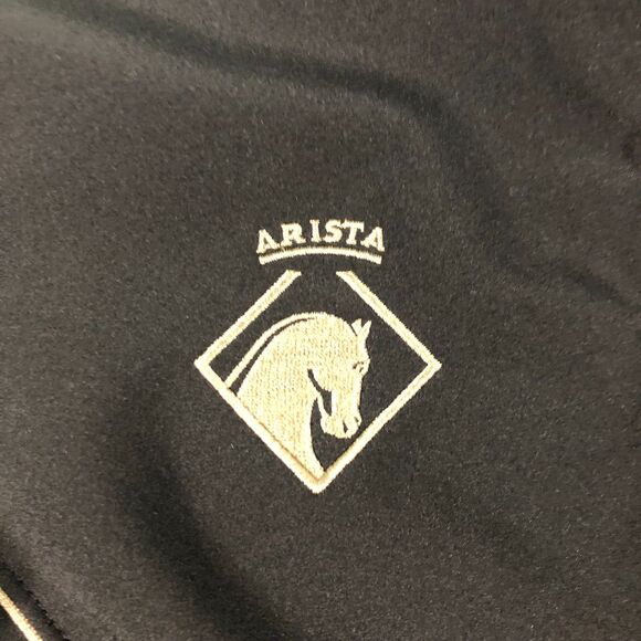 Arista Equestrian Softshell Jacket Size Medium Black Full Zip Horse Riding - Picture 2 of 7